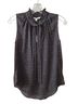 Veronica Beard 100% Silk Floral Black Sleeveless Blouse Size 2 - photo 1