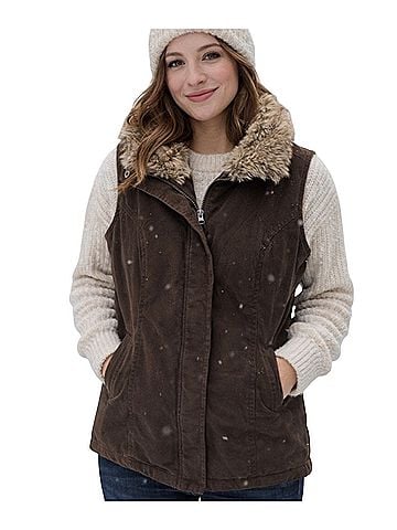 Northcrest Faux Fur Vest (view 1)