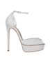 Casadei 100% Leather Silver Heels Size EU 41 - photo 1