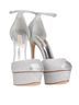 Casadei 100% Leather Silver Heels Size EU 41 - photo 2