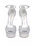 Casadei 100% Leather Silver Heels Size EU 41 - photo 4