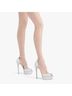 Casadei 100% Leather Silver Heels Size EU 41 - photo 5