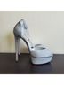 Casadei 100% Leather Silver Heels Size EU 41 - photo 7