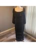 Shein Solid Black Cocktail Dress Size 3X - photo 4