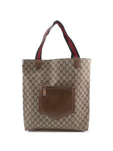 Gucci Gucci tote bag for women, Old Sherry leather, brown. (view 1)