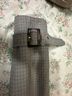 Barbour Checkered-gingham Tan Brown Blue Trenchcoat Size 10 - photo 4