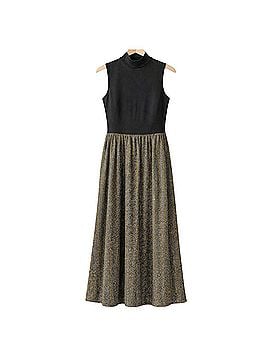 J.Crew Mixed Media Mockneck Sparkle Cocktail Dress (view 1)