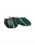 Charlotte Stone Stripes Green White Flats Size 7 - photo 4