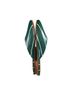 Charlotte Stone Stripes Green White Flats Size 7 - photo 9
