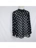 Torrid 100% Polyester Polka Dots Black White Long Sleeve Blouse Size 3X - photo 5