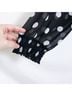 Torrid 100% Polyester Polka Dots Black White Long Sleeve Blouse Size 3X - photo 6