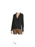 Rag & Bone 100% Silk Solid Black Long Sleeve Silk Top Size XS - photo 1