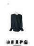 Rag & Bone 100% Silk Solid Black Long Sleeve Silk Top Size XS - photo 5