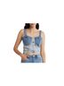 Blank NYC Color Block Blue Sleeveless Top Size S - photo 1