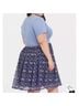 Disney 100% Polyester 97% Cotton 3% Spandex 100% Polyester Floral Blue Multi Color Casual Dress Size 1X - photo 6