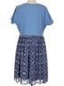 Disney 100% Polyester 97% Cotton 3% Spandex 100% Polyester Floral Blue Multi Color Casual Dress Size 1X - photo 2
