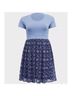 Disney 100% Polyester 97% Cotton 3% Spandex 100% Polyester Floral Blue Multi Color Casual Dress Size 1X - photo 8