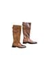 Ecco 100% Leather Solid Brown Boots Size EU 38 - photo 1