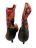 Leith 100% Fabric Floral Black Multi Color Heels Size 7 - photo 2