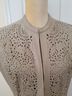 Pamela McCoy 100% Lambskin Graphic Tan Leather Jacket Size M - photo 8