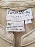 Pamela McCoy 100% Lambskin Graphic Tan Leather Jacket Size M - photo 3