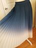Kourt 100% Polyester Color Block Blue White Casual Skirt Size L - photo 11
