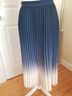 Kourt 100% Polyester Color Block Blue White Casual Skirt Size L - photo 5