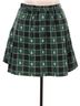 Harry Potter Plaid Green Black Casual Skirt Size XL - photo 2