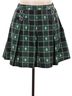 Harry Potter Plaid Green Black Casual Skirt Size XL - photo 1