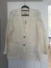 Madewell 100% Linen White Ivory Blazer Size M - photo 5
