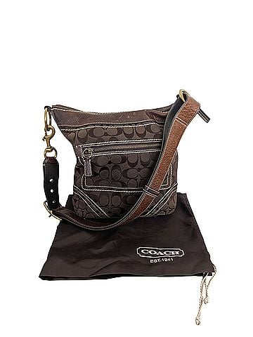 Coach Signature Leather Shoulder Bag (view 1)