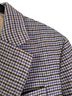Everlane 74% Recycled Wool 26% Recycled Nylon 9% Other 100% Recycled Polyester Checkered-gingham Houndstooth Gray Blue Brown Blazer Size 8 - photo 5