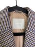 Everlane 74% Recycled Wool 26% Recycled Nylon 9% Other 100% Recycled Polyester Checkered-gingham Houndstooth Gray Blue Brown Blazer Size 8 - photo 3