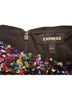 Express 100% Polyester 100% Polyester Solid Multi Color Casual Skirt Size 2 - photo 3