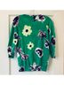 J.Crew Factory Store 100% Cotton Floral Green Multi Color Pullover Sweater Size S - photo 3