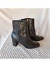 Cole Haan 100% Leather Solid Black Ankle Boots Size 9 1/2 - photo 6