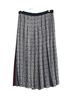 Zara 100% Polyester Houndstooth Black Red Casual Skirt Size L - photo 1