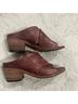 P. Monjo 100% Leather Brown Heels Size EU 36 - photo 6