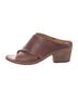 P. Monjo 100% Leather Brown Heels Size EU 36 - photo 1