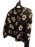 Scoop 100% Polyester Floral Black White Jacket Size XS - photo 1