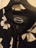 Scoop 100% Polyester Floral Black White Jacket Size XS - photo 3