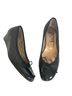 fs/ny 100% Leather Black Wedges Size 7 1/2 - photo 2