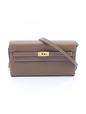 Hermès Hermes Kelly To Go Shoulder Bag/Handbag, Leather, Evercolor, Women's, Gray (view 1)
