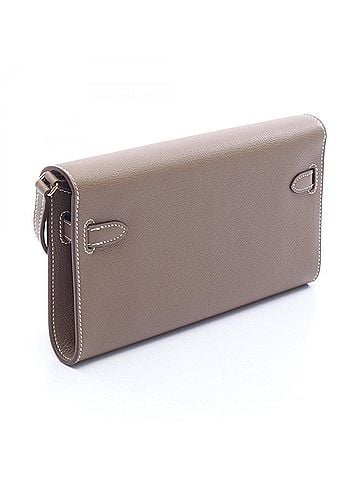 Hermès Hermes Kelly To Go Shoulder Bag/Handbag, Leather, Evercolor, Women's, Gray (view 2)