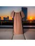 Jonathan Simkhai Solid Pink Black Cocktail Dress Size 8 - photo 4