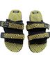 Suicoke Stripes Chevron-herringbone Yellow Black Sandals Size 9 - photo 1