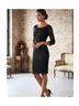 Eliza J 100% Poly Floral Black Cocktail Dress Size 6 - photo 7