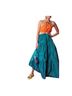STAUD Orange Green Casual Dress Size L - photo 1