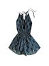 Hollister Blue Green Tan Romper Size S - photo 1