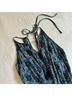 Hollister Blue Green Tan Romper Size S - photo 5